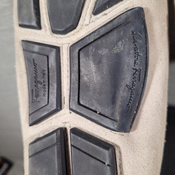 Men's Ferragmo Suede Driving Loafers, Size 7 EEE - Picture 9 of 9